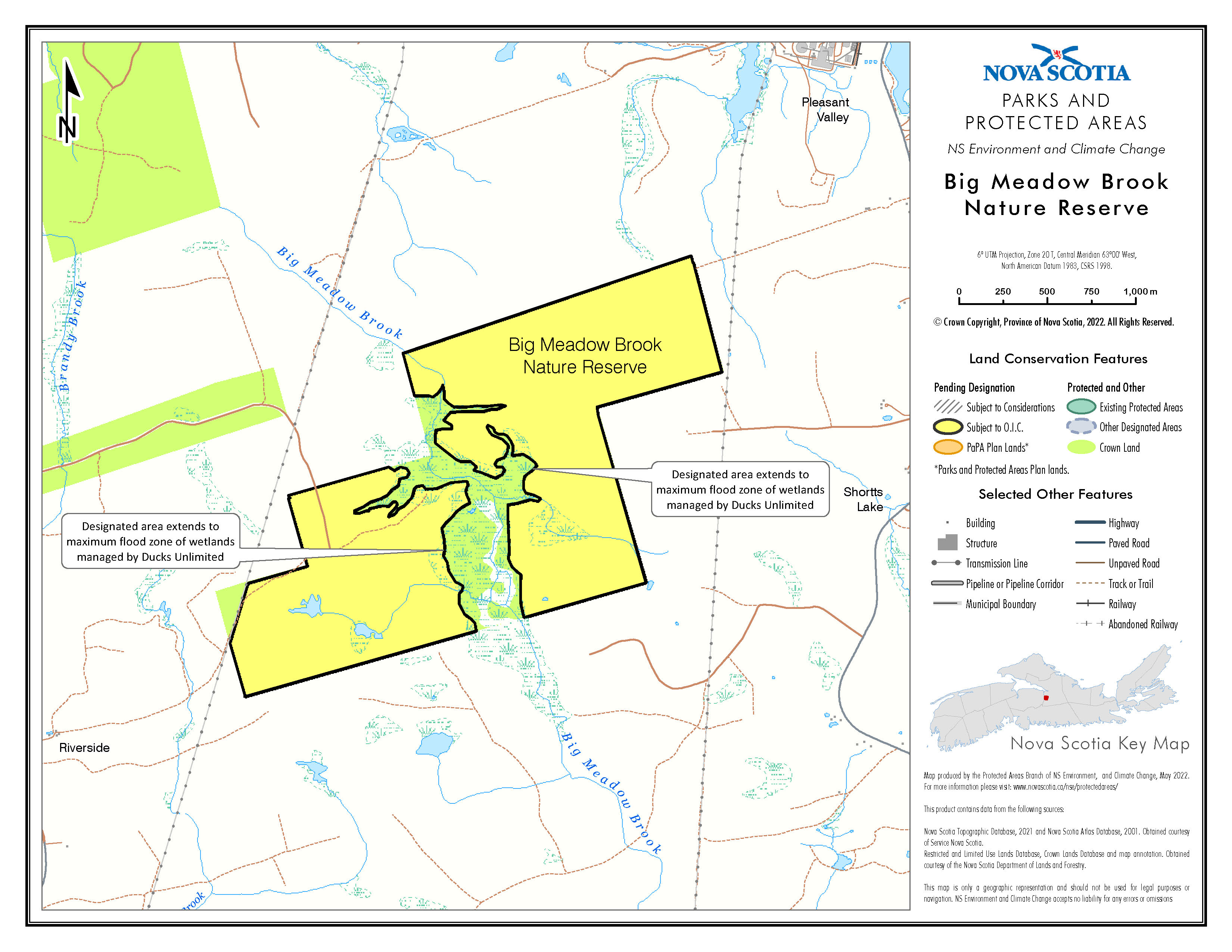 Map of Big Meadow Brook Nature Reserve